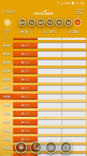 termoweb Screen 3