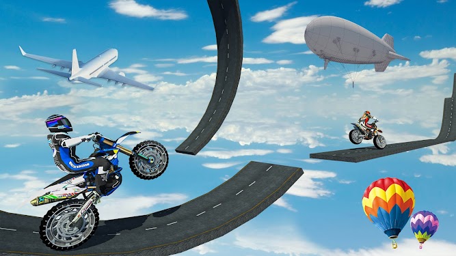 #2. Impossible Bike Ramp Stunts (Android) By: Mob 3D Gamers