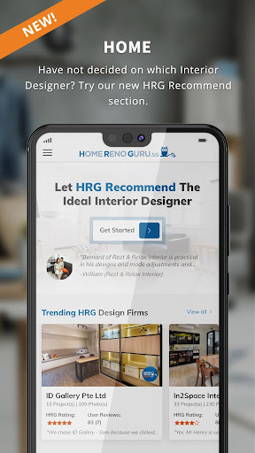 Android application HomeRenoGuru Renovation Portal screenshort