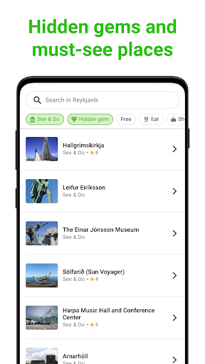 Reykjavik SmartGuide Screen 3