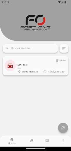 Android application Fort One Rastreamento Veicular screenshort