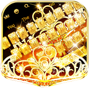 Gold Diamond Crown Keyboard Theme  Icon