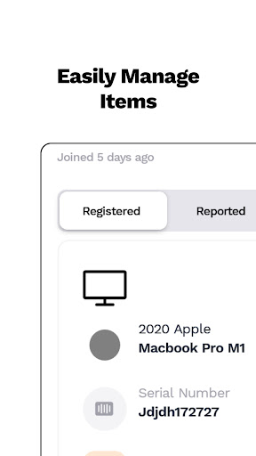 Find My Ride & Items Screen 3