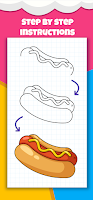 screenshot of Learn to draw cute food