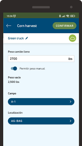 Driver App for Weighcomp Screen 3