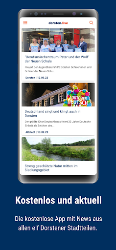 dorsten.live Screen 2