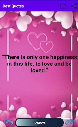 Share and Send Famous Quotes Screen 2