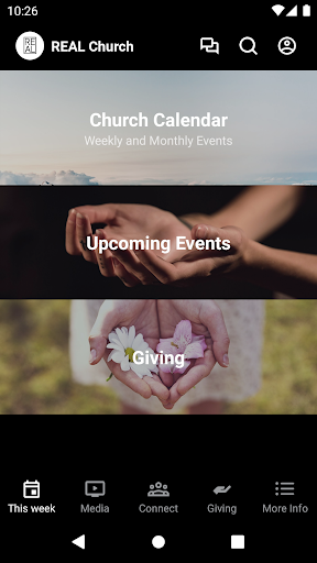 Android application REAL Church PA screenshort
