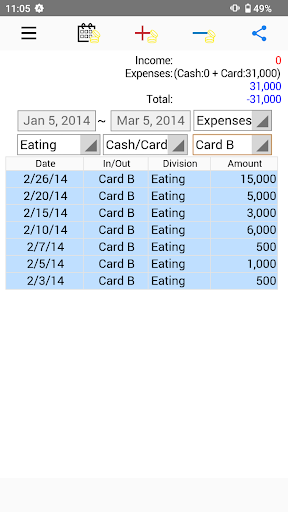MY Account Book Screenshot 3 - AppWisp.com