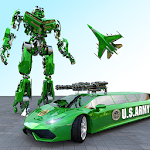 Flying Limo Car Robot: Flying Car Transformation Apk