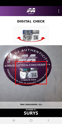 MuscleTech® Verify Screen 2