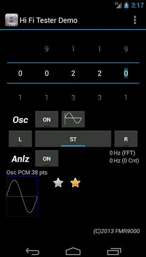 Android application Hi Fi Test Demo screenshort