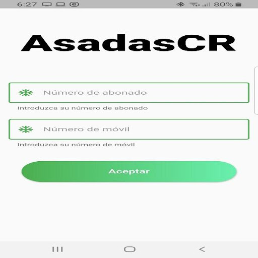 Android application AsadasCR screenshort
