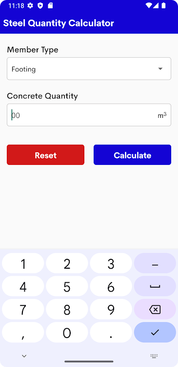 Steel Quantity Calculator - 1.0 - (Android)