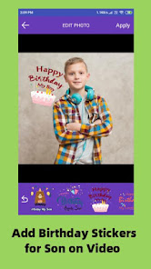 Birthday video maker for Son - 4.0 APK + Mod (Free purchase) for Android