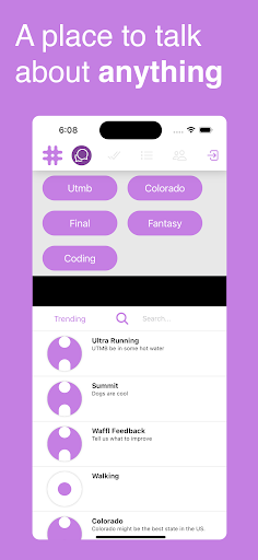 Android application Waffl Chat screenshort