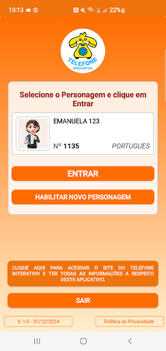 Telefone Interativo Screenshot 1 - AppWisp.com