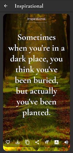Android application QuoteSprout: Quotes & Proverbs screenshort
