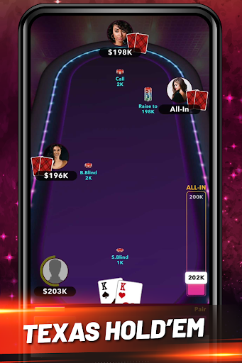 Android application Poker Plus+ Texas Hold’em screenshort
