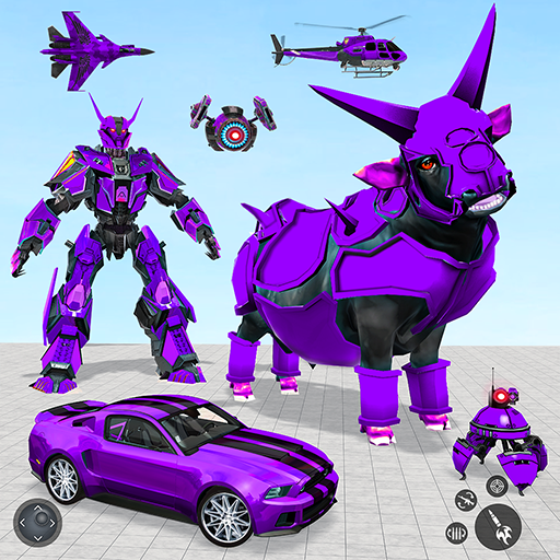 Bull Robot Car Transforming Games