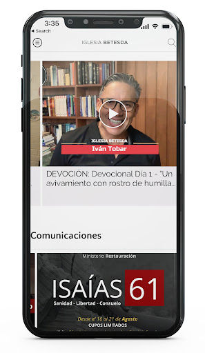 Betesdapp Screen 2