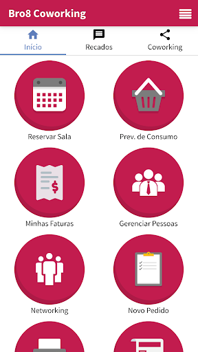 Android application Bro8 Coworking screenshort
