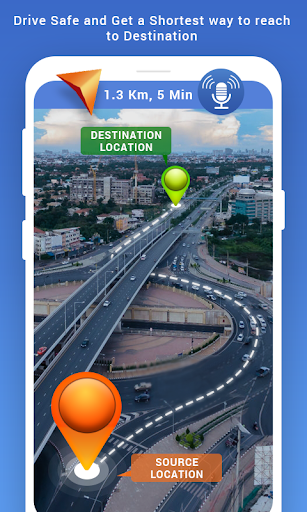 Android application Voice GPS Navigation Map screenshort
