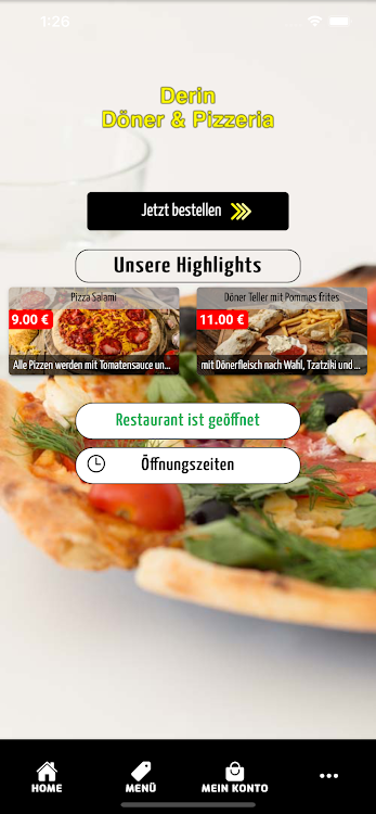 Derin Döner & Pizzeria - 1.0.0 - (Android)