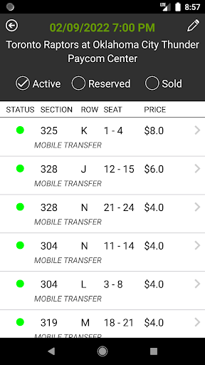 Ticket Attendant Mobile Screen 2
