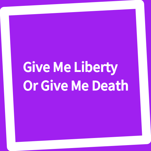Book, Give Me Liberty Or Give logo