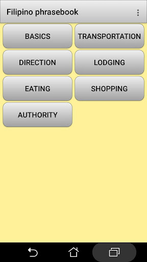 Filipino phrasebook and phrase Screen 2