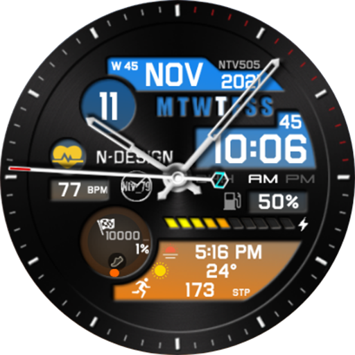 NTV505 - Hybrid watch face logo
