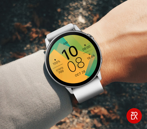 Yellow Green Fit Watch Face Screen 3