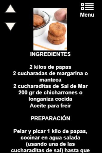 Recetas de la Cocina Chilena Screen 2