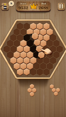 Wooden Hexagon Fit: Hexa Blockのおすすめ画像4