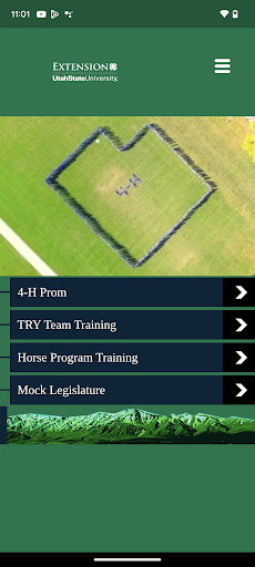 Android application Utah 4-H screenshort