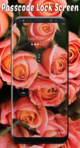 Roses Passcode Lock Screen Screen 2