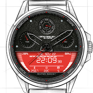 Octane Watch Face & Clock Widget Varies with device APK screenshots 12