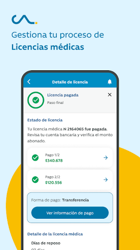 Android application Caja Los Andes screenshort