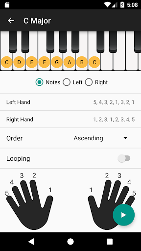 Piano Chords and Scales Screen 3