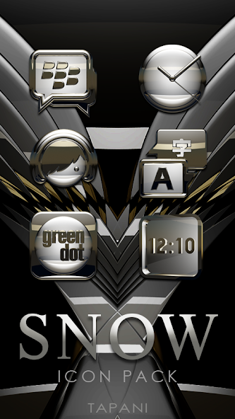 white SNOW Icon Pack banner