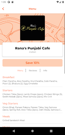 Ranas Punjabi Cafe Screen 2