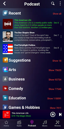 Audials Play Pro Radio Podcast APK 9.20.2 (Paid) Android