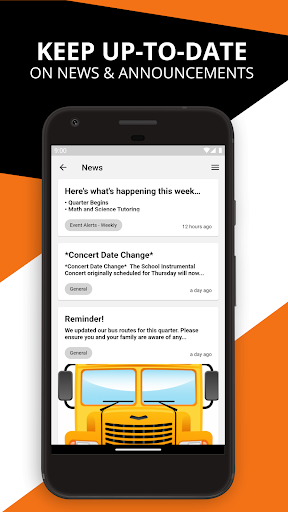 Android application Trinity ISD screenshort