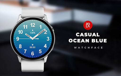 Android application Casual Ocean Blue Watch Face screenshort