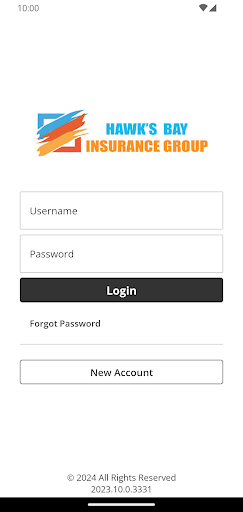 Android application Hawk's Bay Insurance Online screenshort