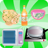 games girl cooking chicken icon