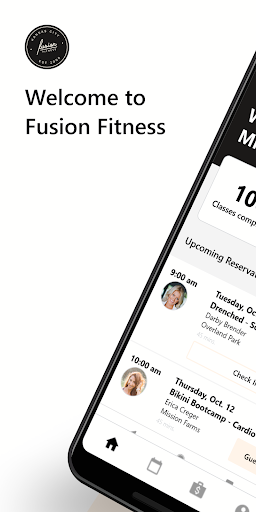 Android application Fusion Fitness screenshort