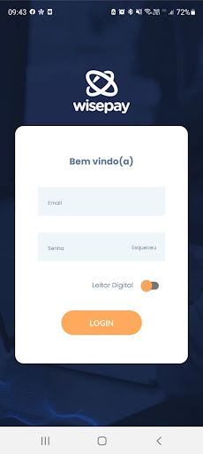 Android application WisePay - Vendas screenshort