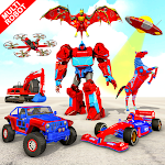 Cover Image of Download Multi Robot Car Transform Bat: Bus Robot Games 1.4 APK